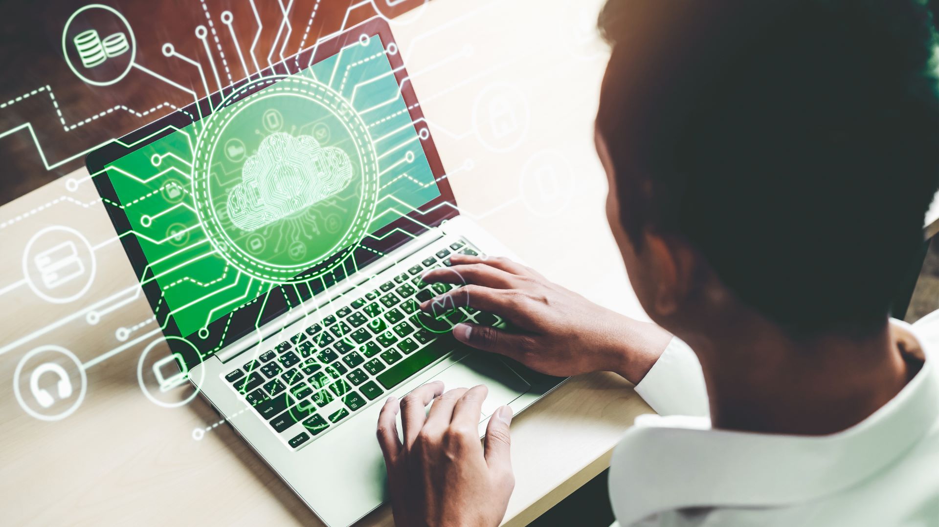Cloud cost optimization dashboard illustration